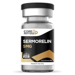 Sermorelin peptide vial illustration